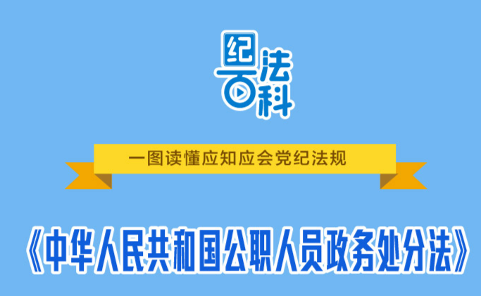 紀法百科·一圖讀懂應知應會黨紀法規(guī)丨中華人民共和國公職人員政務處分法