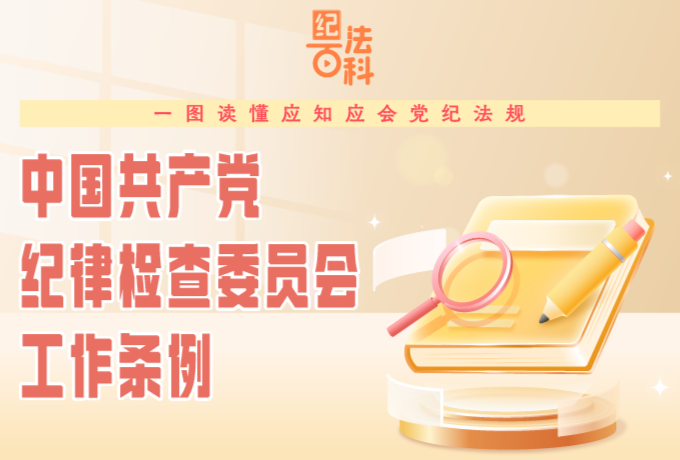 紀法百科·一圖讀懂應知應會黨紀法規(guī)丨中國共產黨紀律檢查委員會工作條例